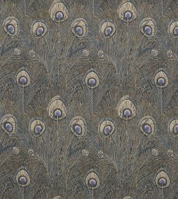 Hera Feather in Vintage Velvet Fabric by Liberty Lapis