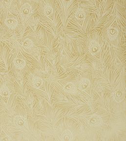 Hera Plume Wallpaper by Liberty Pewter Gold
