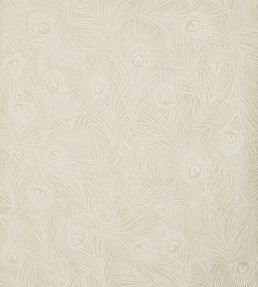 Hera Plume Wallpaper by Liberty Pewter White