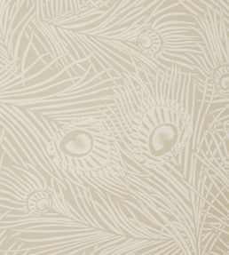 Hera Plume Wallpaper by Liberty Pewter White