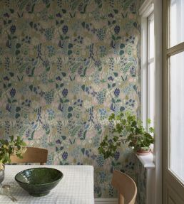 Herbarium Wallpaper by Borastapeter Green