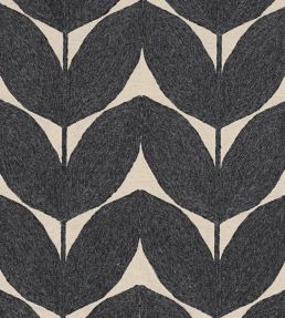 Herbes Folles Fabric by Casamance Anthracite
