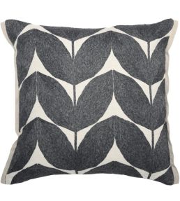 Herbes Folles Cushion 45 x 45cm by Maison Casamance Anthracite