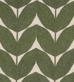 Herbes Folles Fabric by Casamance Olive