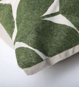Herbes Folles Cushion 45 x 45cm by Maison Casamance Olive