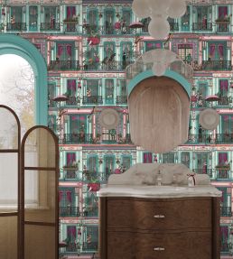 Heritage House Wallpaper by Brand McKenzie Lagoon