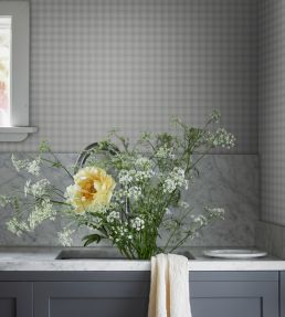 Herman Wallpaper by Sandberg Misty Blue
