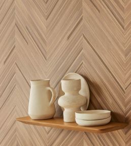 Herringbone Wallpaper by Eijffinger Brown/Copper