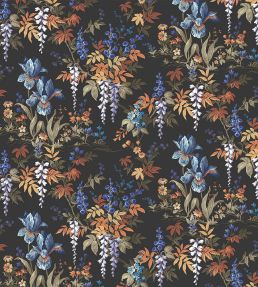 Hestia Wallpaper by Woodchip & Magnolia Coal Black