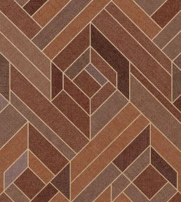 Hexagonal Wallpaper by Coordonne Clay