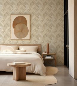 Hexagonal Wallpaper by Coordonne Cotton
