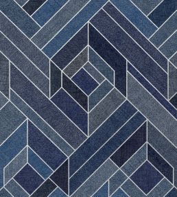 Hexagonal Wallpaper by Coordonne Ultramarine