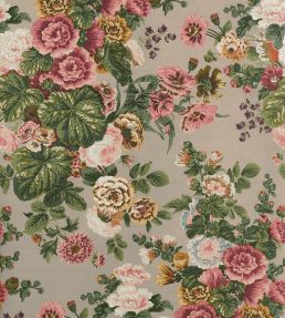 Hidcote Wallpaper by Thibaut Beige and Coral