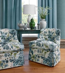 Hidcote Fabric by Thibaut Lavender and Blues