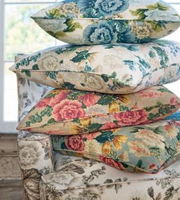 Hidcote Fabric by Thibaut Lavender and Blues