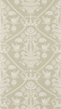 Highgrove Damask Wallpaper by Sanderson Gritstone