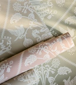 Highgrove Damask Wallpaper by Sanderson Rose