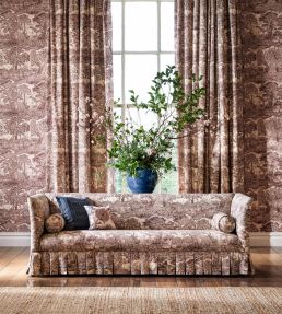 Highgrove Toile Fabric by Sanderson Tetbury Blue