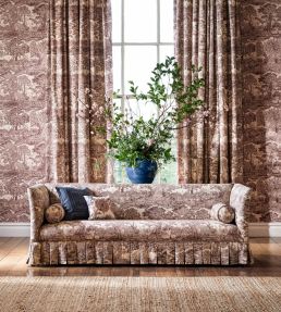 Highgrove Toile Wallpaper by Sanderson Oak