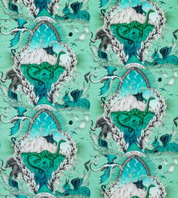 Highlandia Velvet Fabric by Clarke & Clarke Sage