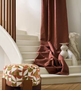 Hima Fabric by Casamance Terracotta