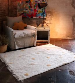 Lorena Canals Hippy Dots Natural rug Honey C-HIDO-HNY Honey
