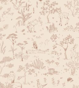 Hollie Wallpaper by Sandberg Terracotta