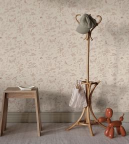Hollie Wallpaper by Sandberg Terracotta