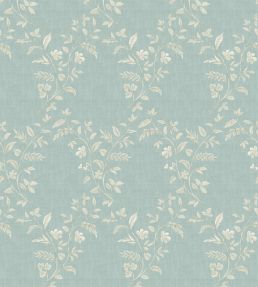 Hollingbourne Trellis Wallpaper by Nina Campbell Aqua