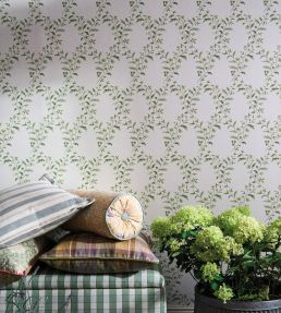 Hollingbourne Trellis Wallpaper by Nina Campbell Green