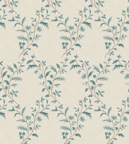 Hollingbourne Trellis Wallpaper by Nina Campbell Teal