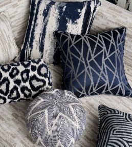 Holzer Fabric by Clarke & Clarke Ink