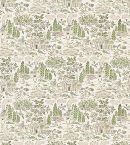 Home Park Fabric by GP & J Baker Soft Green/Blue