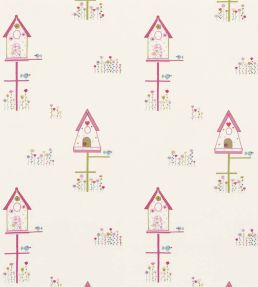Home Tweet Home Fabric by Harlequin Pink/Lime/Duckegg