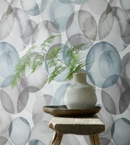 Honesty Wallpaper by 1838 Wallcoverings Pebble