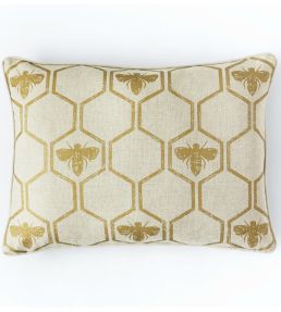 Honey Bees Cushion 40 x 60cm by Barneby Gates Gold