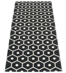 Pappelina Honey Runner rug Black/Vanilla HOX722 Black/Vanilla