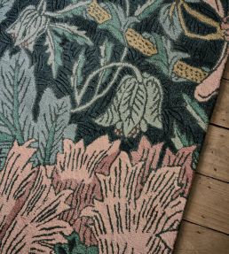 Morris & Co Honeysuckle & Tulip rug Teal 130407140200 Teal