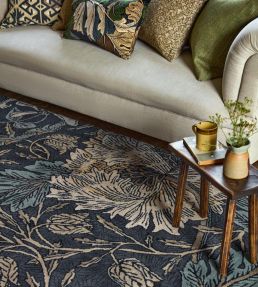 Morris & Co Honeysuckle & Tulip rug Woad/Thyme 130408140200-US Woad/Thyme