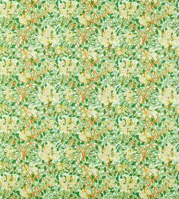 Honeysuckle Fabric by Morris & Co Sky/Burnt Orange