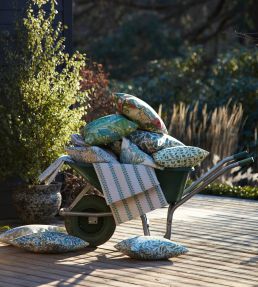 Honeysuckle Outdoor Fabric by Morris & Co Sage/Clay