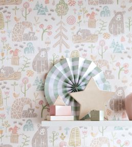 Honeywood Bears Wallpaper by Ohpopsi Sherbet