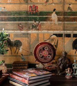 Horse Stable Wallpaper by MINDTHEGAP Brown