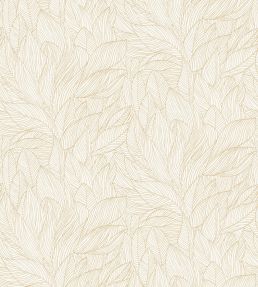 Hosta Wallpaper by Casamance Ivoire/Dore