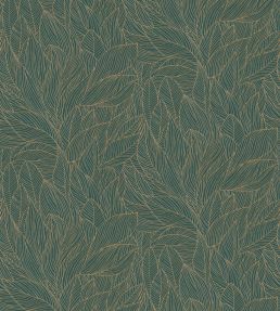 Hosta Wallpaper by Casamance Jaspe/Dore