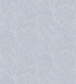 Hosta Wallpaper by Casamance Lilas/Dore
