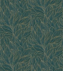 Hosta Wallpaper by Casamance Marine/Dore