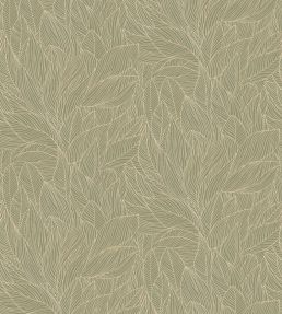 Hosta Wallpaper by Casamance Sauge/Dore