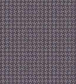 Hounds Tooth Fabric by Arley House Aubergine