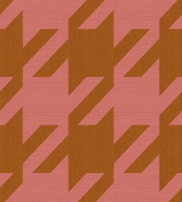 Houndstooth Mural by Eijffinger Pink Camel